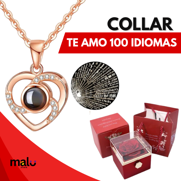 COLLAR "TE AMO 100 IDIOMAS"