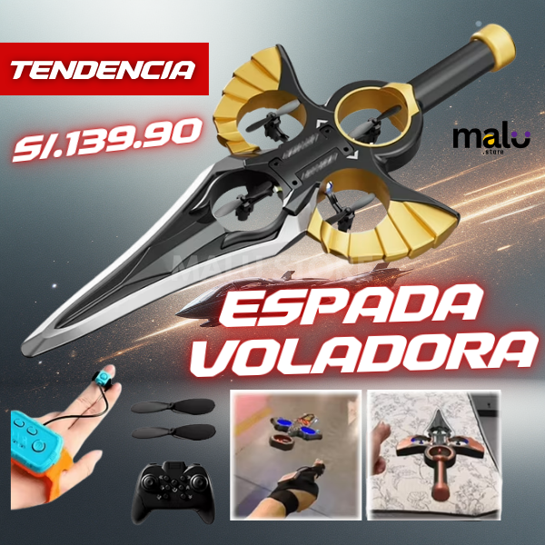 ESPADA VOLADORA PREMIUM (DOBLE CONTROL ⚔️🎄 - ENVIO GRATIS🎁